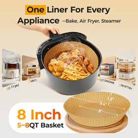 Vailnd oil-proof parchment prevents grease from soaking through during cooking.