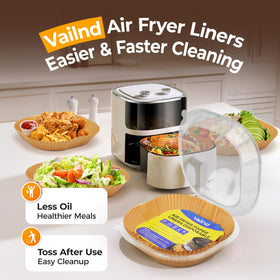 Vailnd liner during a family dinner with crispy results and simple cleanup.
