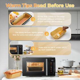 Vailnd loaf pan liners fit 1-2 lb pans for wide compatibility.