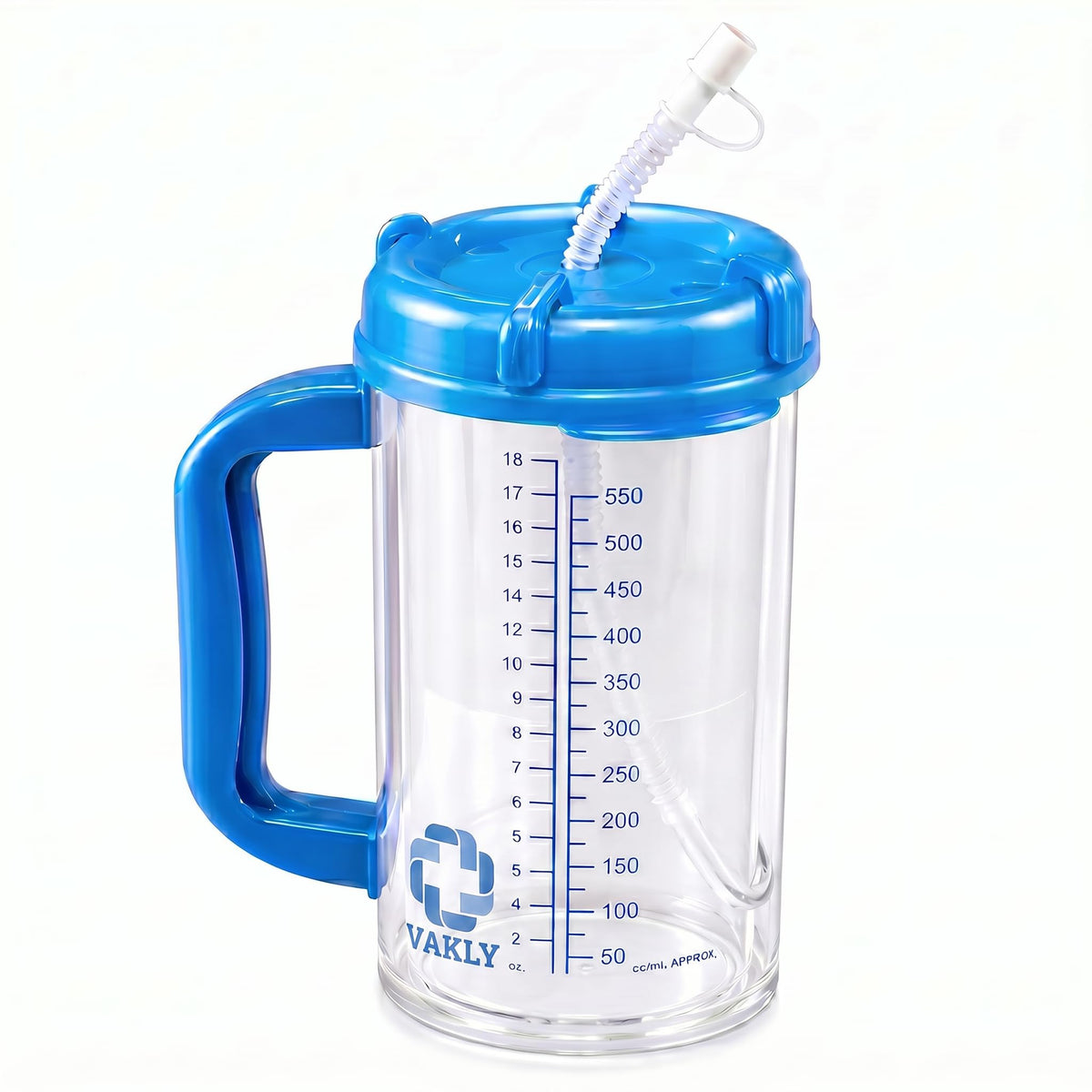Vakly hospital carafe with double-wall insulation maintains hot or cold beverages.