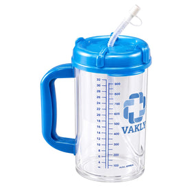 Vakly insulated hospital carafe 32 oz with pour spout for easy bedside pours