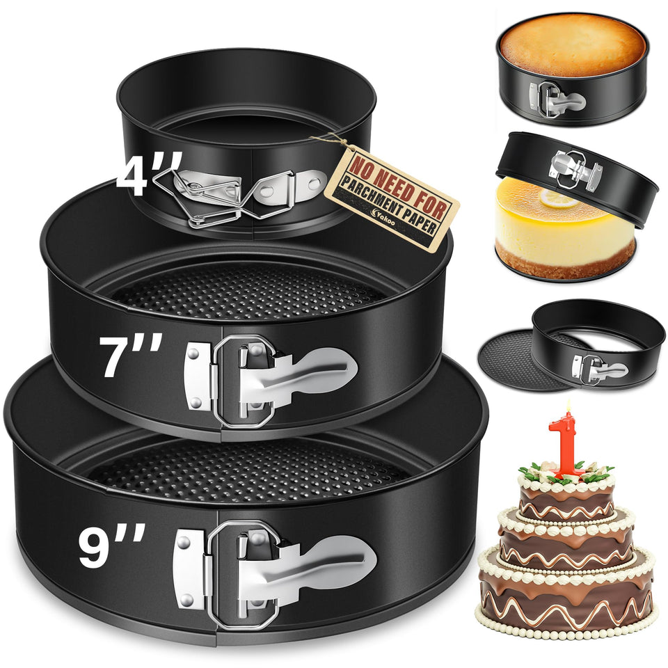 Vakoo 4-inch springform pan with clean release ideal for mini cheesecakes