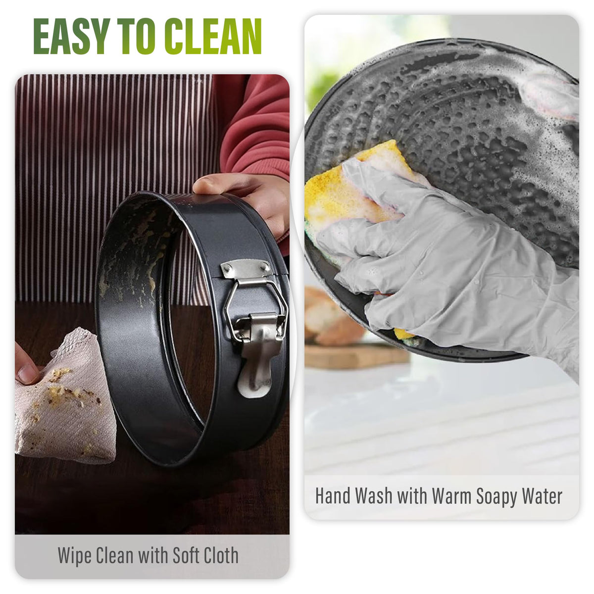 Vakoo springform pan offers easy release for simple cleanup after desserts.
