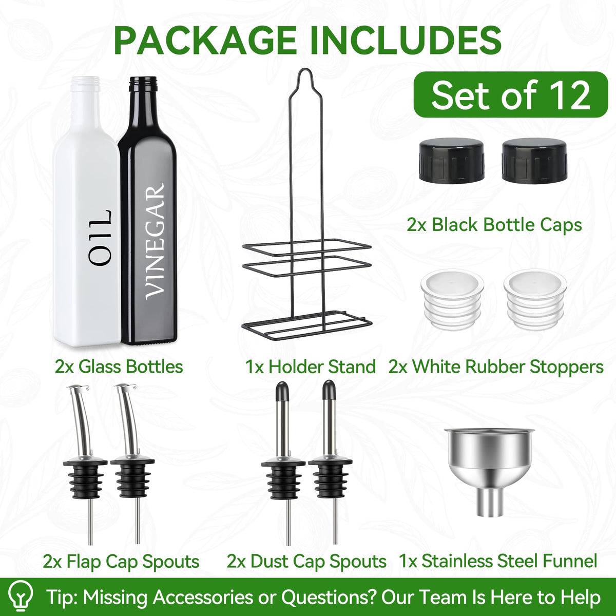 Vakoo black vinegar dispenser sleek pour for mess-free use