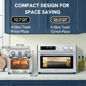 VAL CUCINA 12.7 qt interior fits a 9 inch pizza