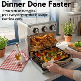 VAL CUCINA enamel baking pan with rack for durable cooking surfaces