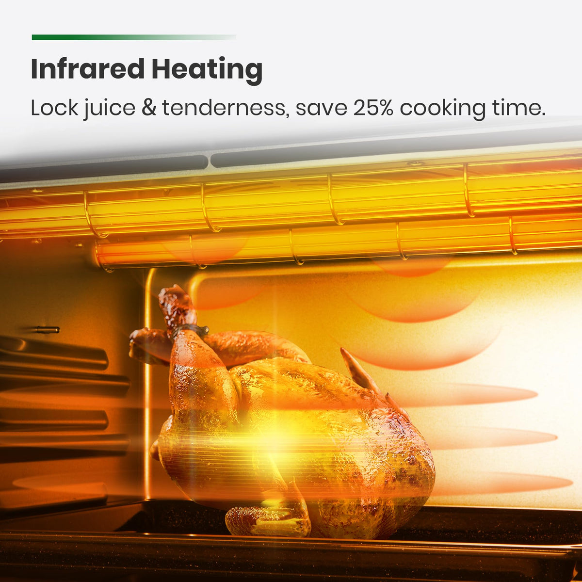 VAL CUCINA crispy chicken on rack demonstrates air fry results