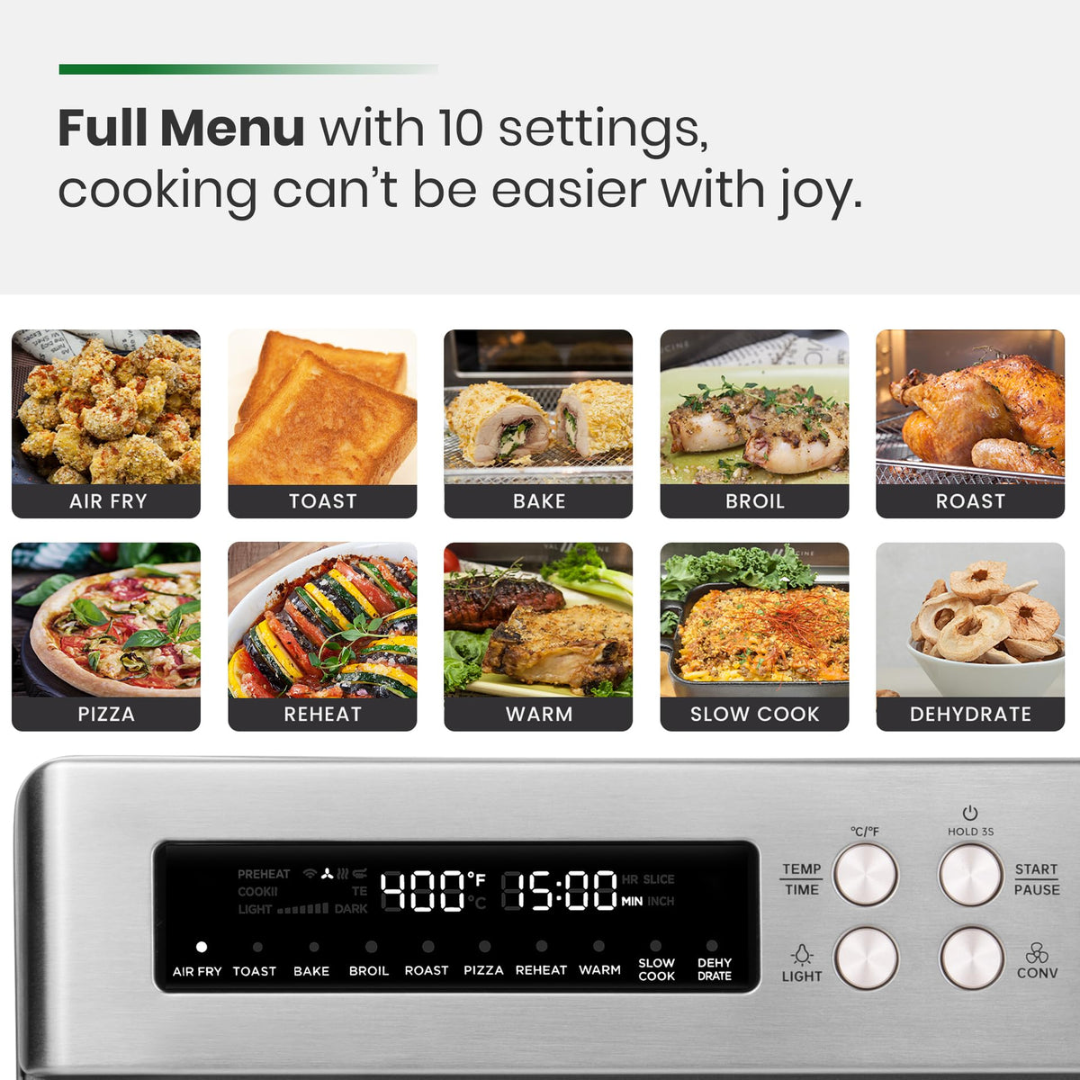 VAL CUCINA large capacity interior suitable for family-size meals