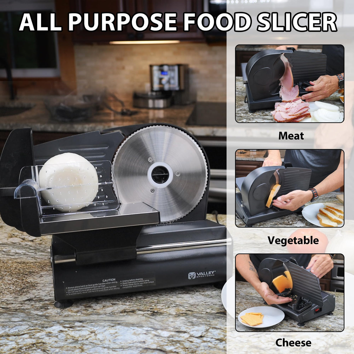 Valley Sportsman compact design saves counter space in small kitchens.