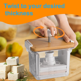 Valleyhike Tofu Press U drip tray keeps tofu tidy and moisture separated.