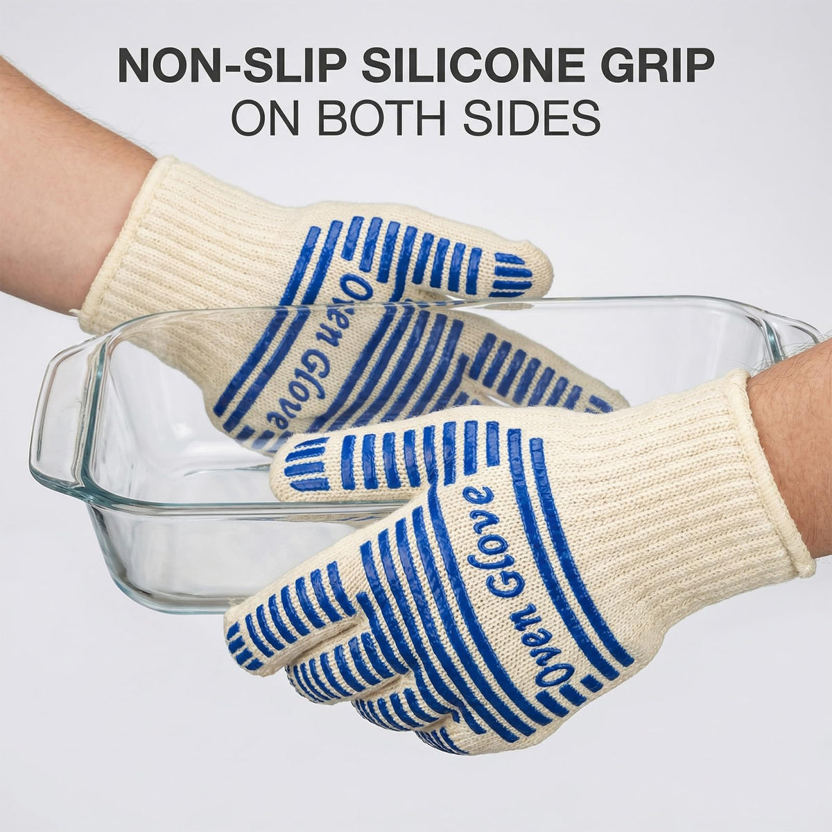 VALWORD grilling BBQ gloves keep hot tools steady at the grill