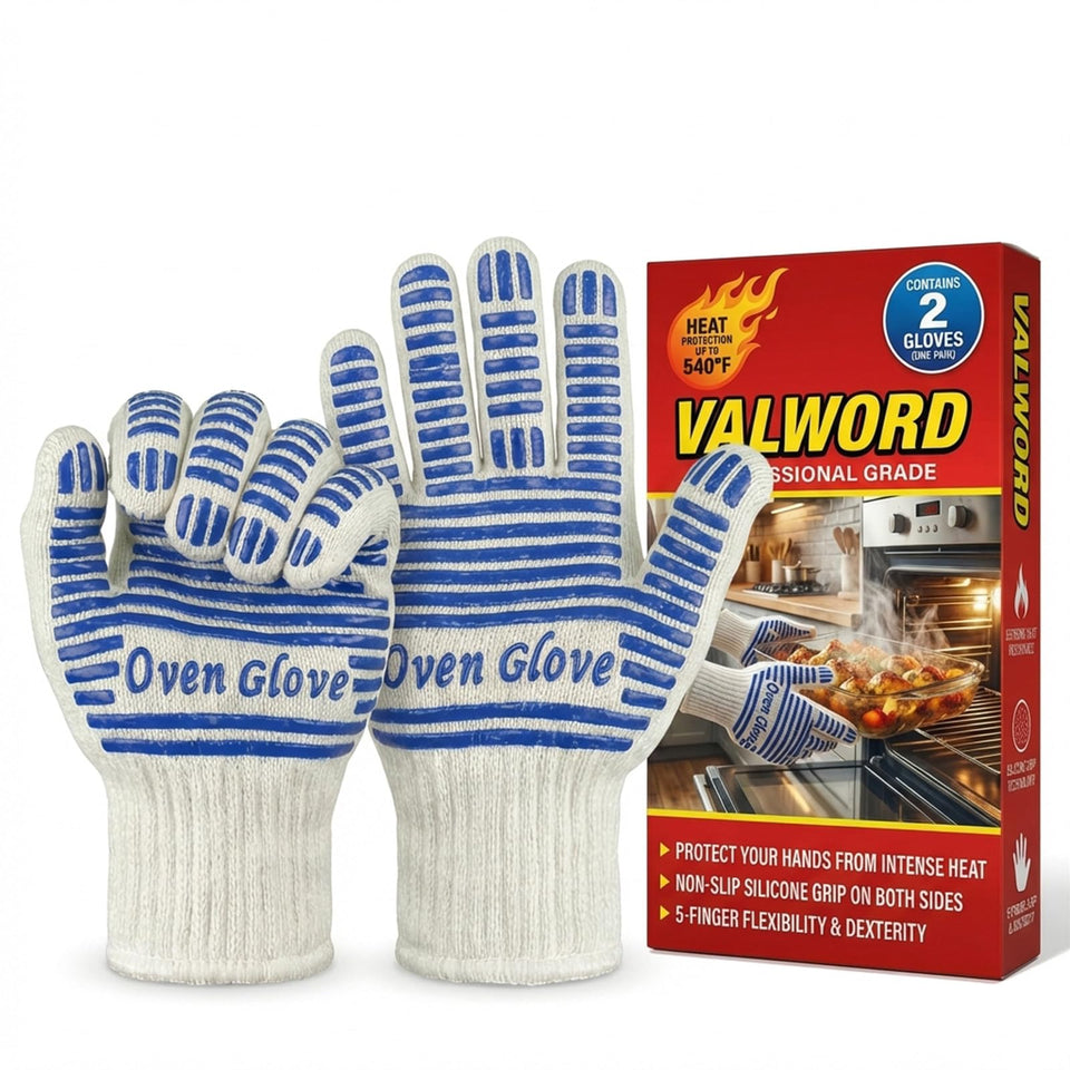 VALWORD heat gloves 2-pack protect hands when lifting hot pans
