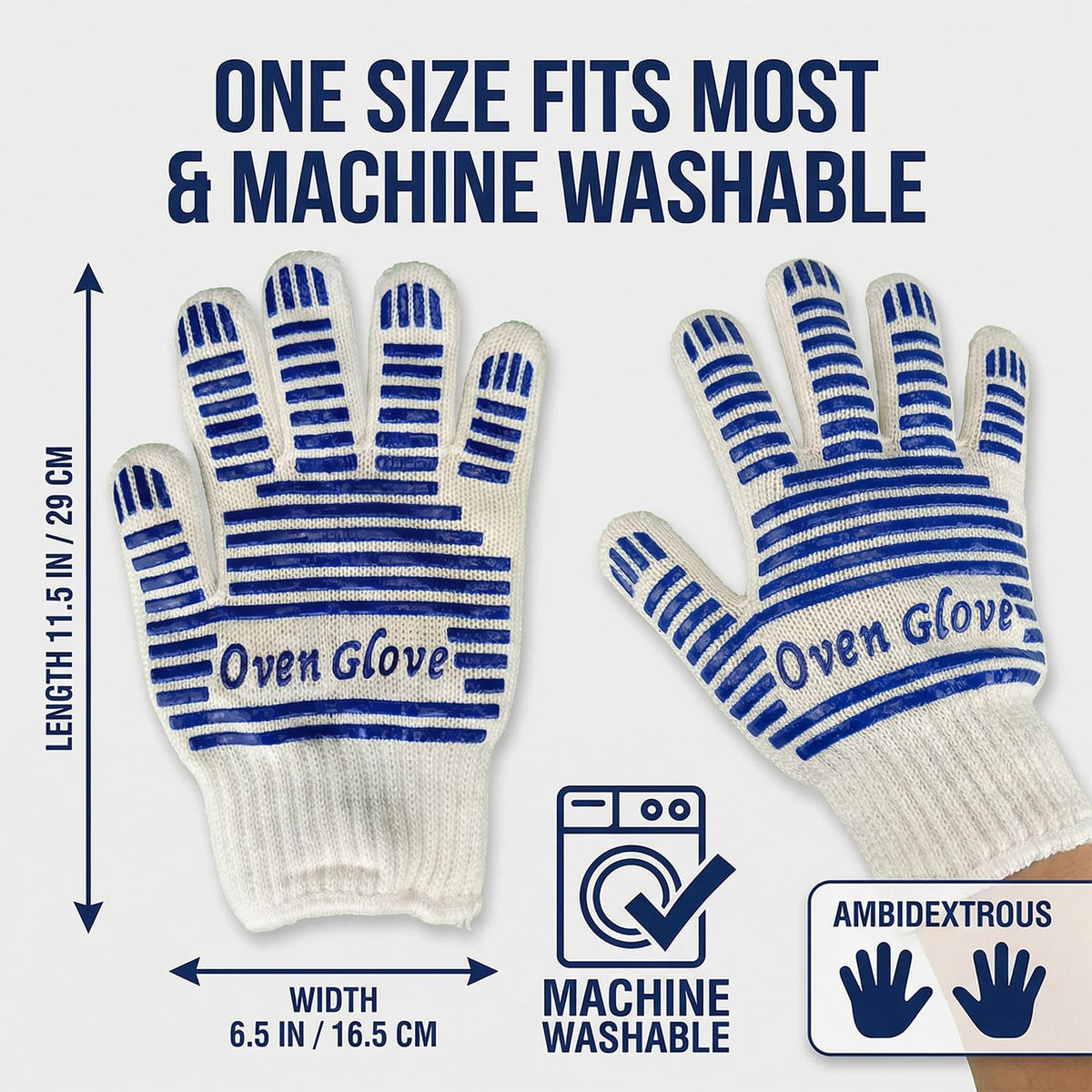 VALWORD machine-washable gloves with breathable lining for easy care