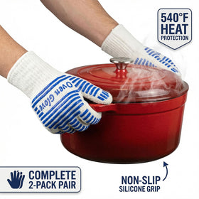 VALWORD non-slip silicone grip secures cookware on surfaces