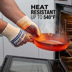 VALWORD oven removal with confident grip near hot ovens