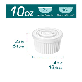Airtight lids for Vancasso ramekins prevent spills and preserve flavor