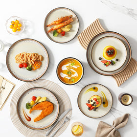 Vancasso Amber bowls close-up highlighting rich glaze and everyday durability.