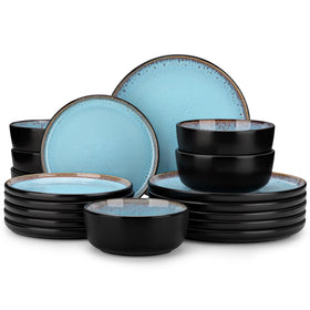 Vancasso Amber dinner plates show unique kiln-glazed color variations for elegant dining.