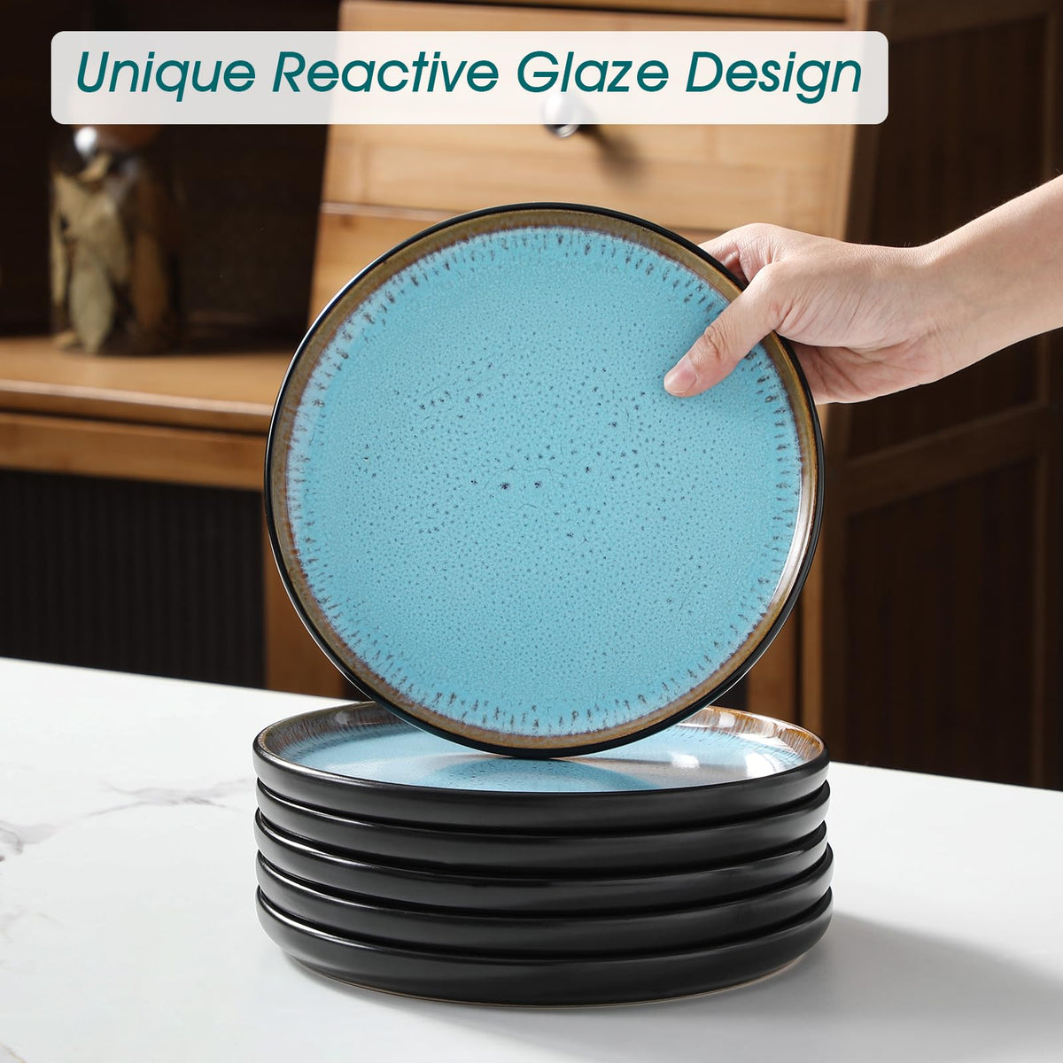 Vancasso Amber dishwasher-safe plates and bowls for easy cleanup.
