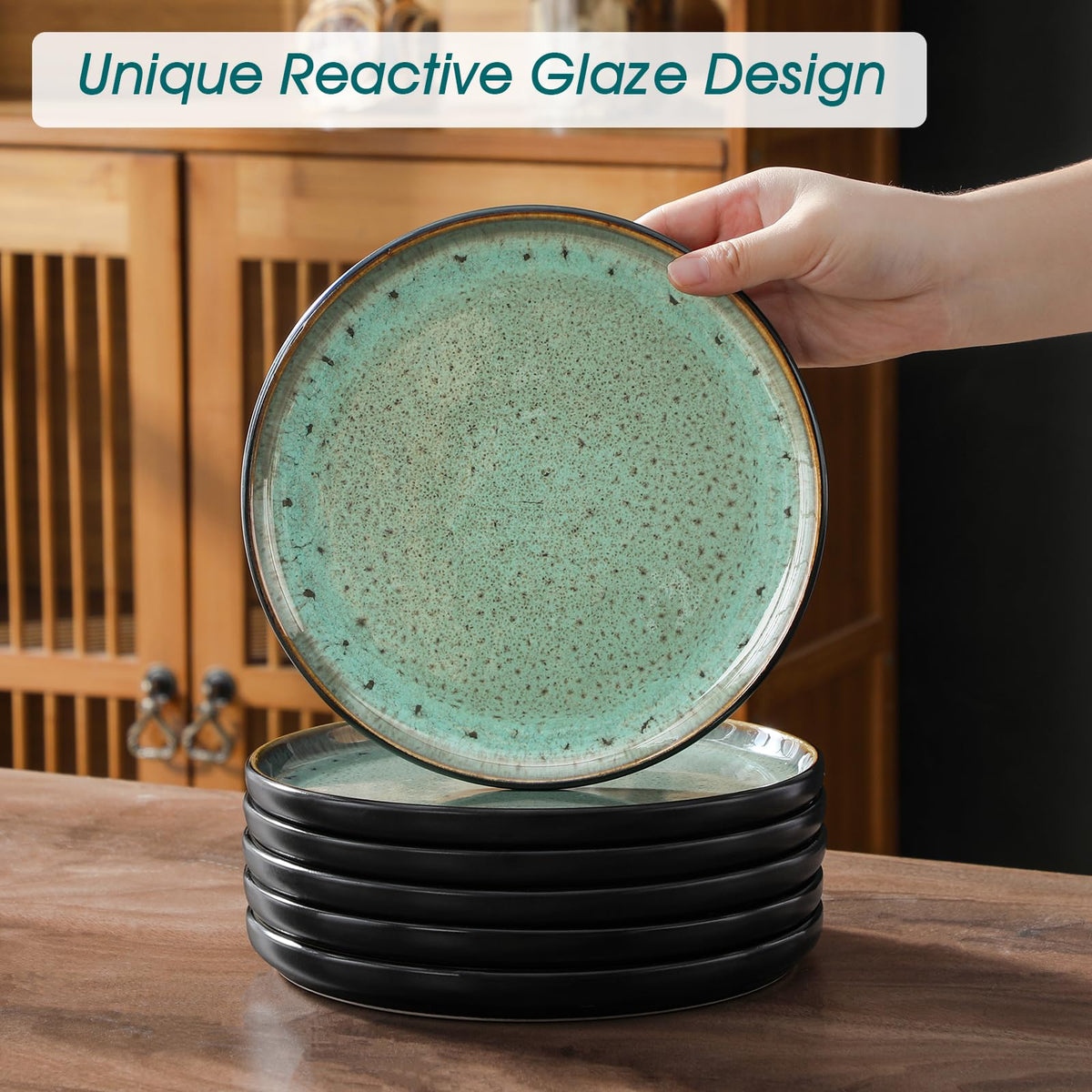 Vancasso Amber dining set creates a stylish centerpiece for everyday meals.