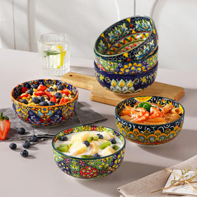 Vancasso Bohemian bowls double as decor on walls or shelves.