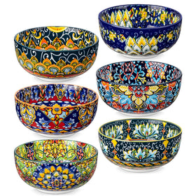 Vancasso Bohemian bowl interior pattern adds vibrant color to meals.