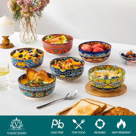 Vancasso six-piece bohemian dinnerware set for everyday dining