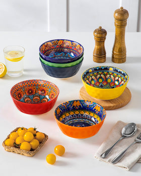 Vancasso Boho bowls safe in microwave, oven, and dishwasher