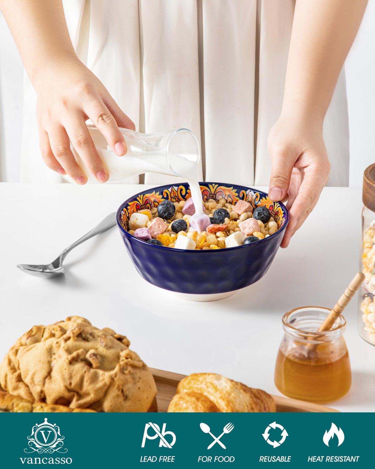 Vancasso Boho bowls 26oz capacity for hearty portions