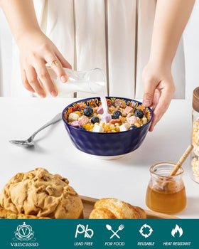 Vancasso Boho bowls 26oz capacity for hearty portions