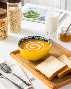 Vancasso Boho bowls stack neatly to save cabinet space