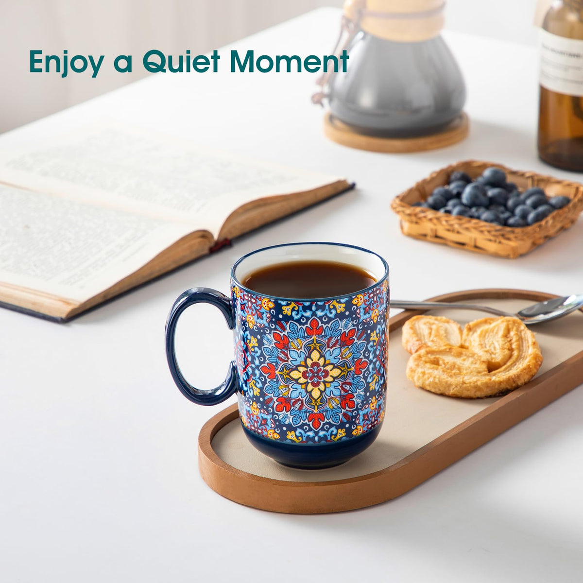 Vancasso Boho mug pattern 05 comfortable handle for easy grip