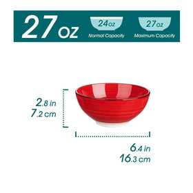 Vancasso Bonita bowls show circular striped pattern for elegant dining.