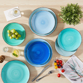 Lead-free and cadmium-free glaze on Vancasso Bonita dinner plates.