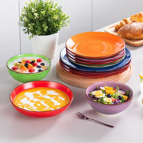 Vancasso Bonita ceramic plate emphasizes everyday reliability for daily meals.