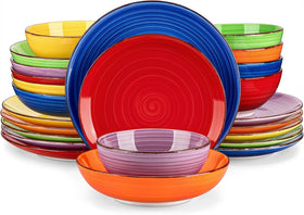 Vancasso Bonita multicolor plates showcase vibrant tones for stylish everyday dining.