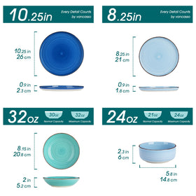 Vancasso Bonita dessert plates add a pop of color to dessert courses.