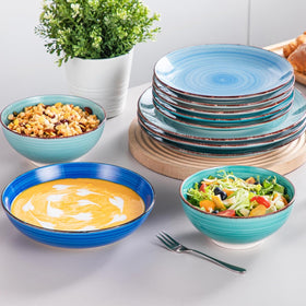 Vancasso Bonita microwave-safe in blue for quick reheats.