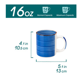 Vancasso Bonita mug with a large ergonomic handle for a comfortable grip.