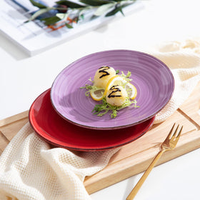 Vancasso Bonita Muticolor plate shows multi-color glaze for modern table settings.