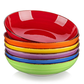 Vancasso Bonita pasta bowls set of 6 for generous portions at family dinners.