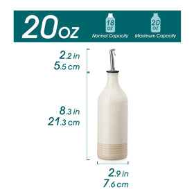 Vancasso ceramic dispenser close-up showing drip-free spout