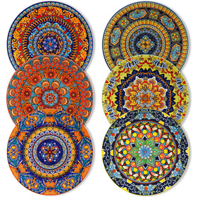 Vancasso Colorful 10.5-inch dinner plate with bohemian pattern for everyday meals.