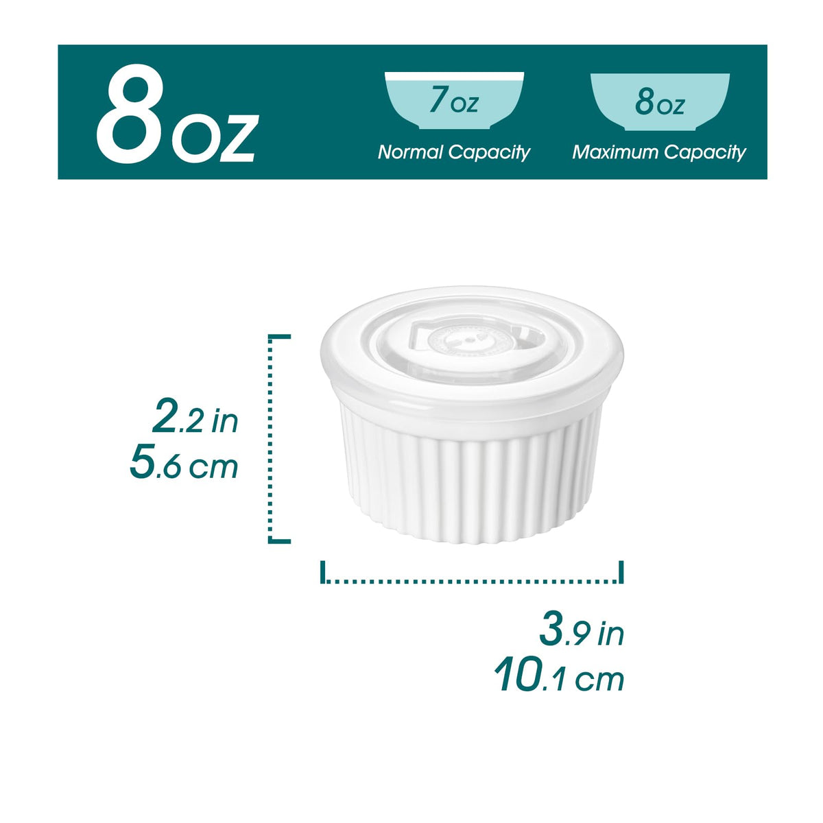 Vancasso creme brulee ramekin with lid for individual desserts