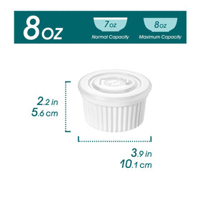 Vancasso creme brulee ramekin with lid for individual desserts