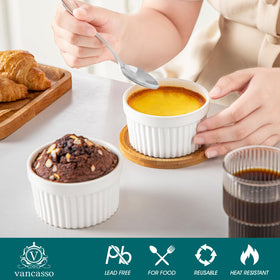 Vancasso creme brulee souffle dishes for creamy desserts