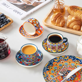 Vancasso ergonomic handles offer comfortable sipping on each cup