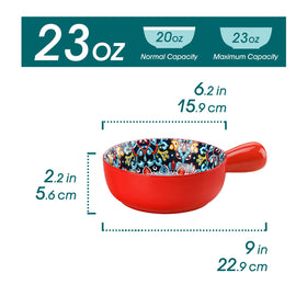 Vancasso oven-safe bowls ideal for baking French onion soup at the table.