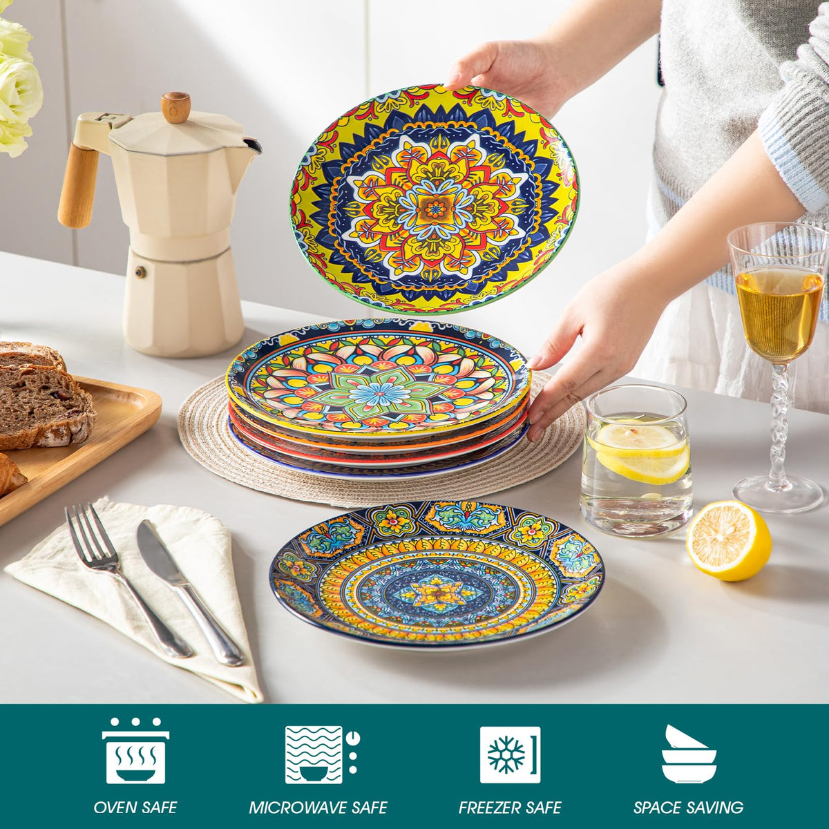 Vancasso KRVI microwave-safe plates for quick reheats and even heating