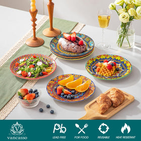 Vancasso KRVI porcelain plates built to last with chip-resistant glaze